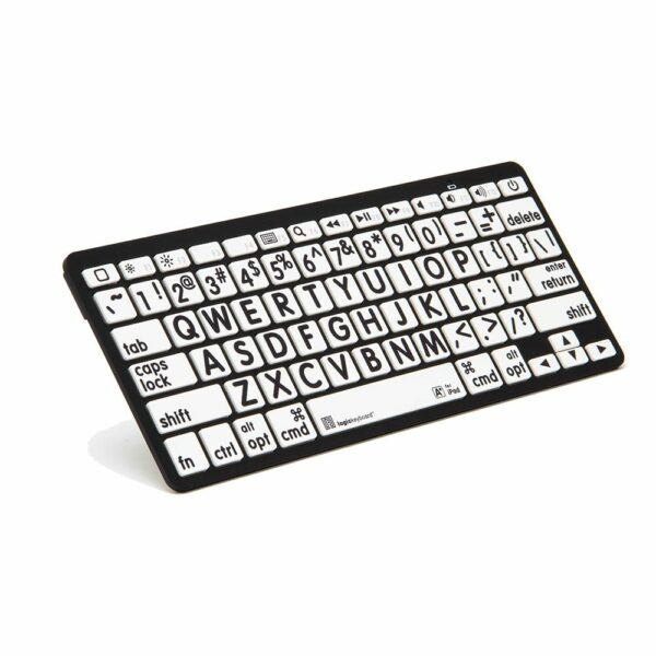 Mini BlueTooth Toetsenbord LogicKeyboard (zwart op wit)