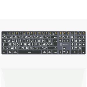 Clavier rétro-éclairé san fil à Grands Caractères LogicKeyboard